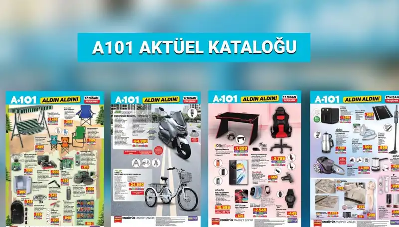 A101 17-24 Nisan Aktüel Kataloğu ile Birbirinden Cazip Ürünler Sizi Bekliyor!