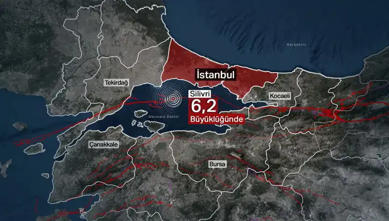 İstanbul'da 6,2 Büyüklüğünde Deprem: Şehir Beşik Gibi Sallanıyor!